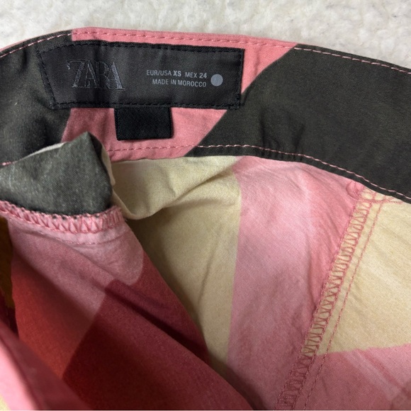 Zara ZW Collection Women Multicolor Geometric Print Maxi Skirt - Picture 5 of 10